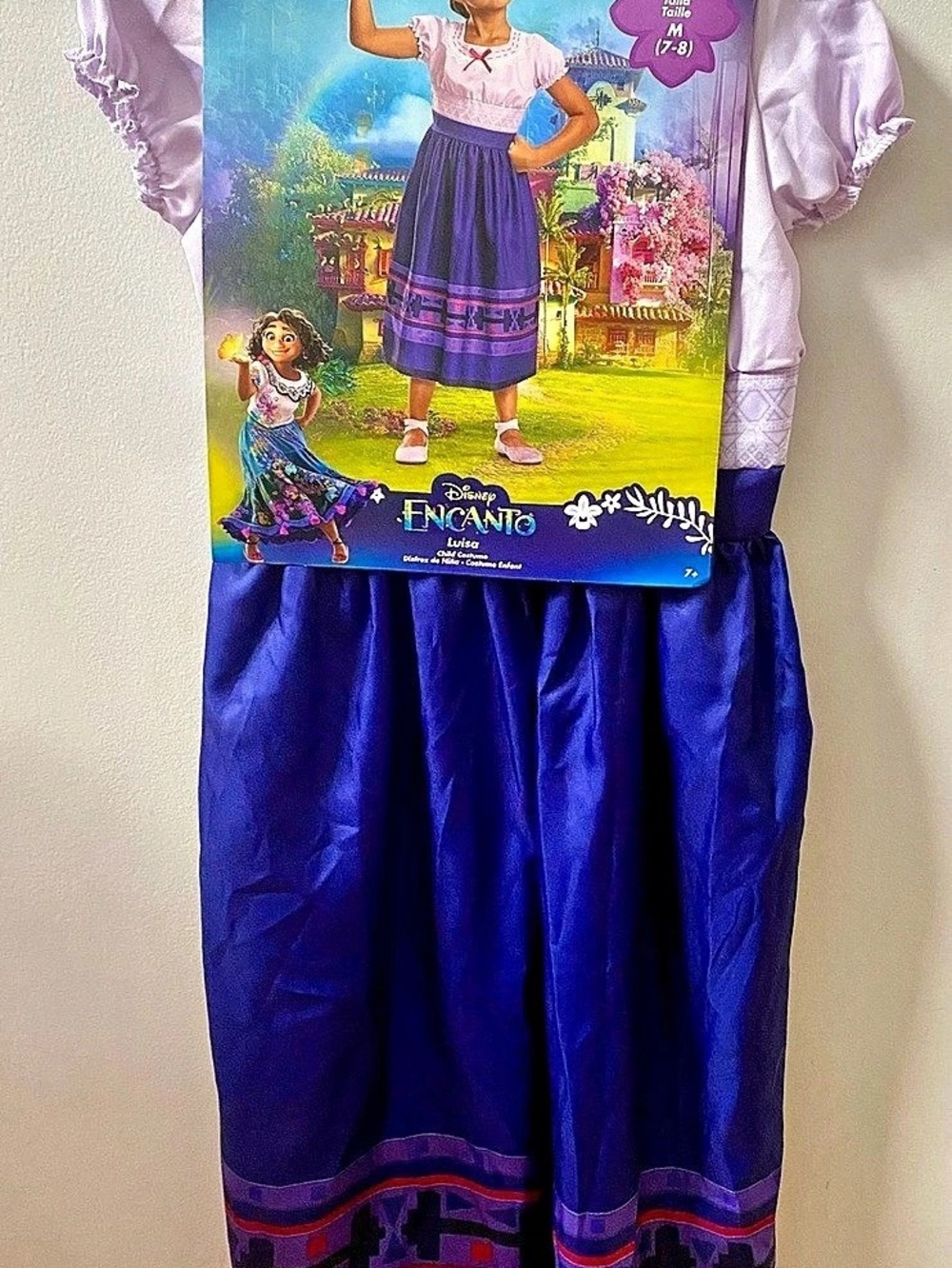 Disney Encanto Luisa Costume Theater Costume Purple Girls Medium NWT